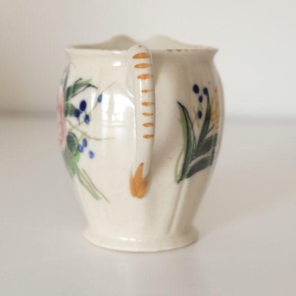 Vintage Porcelain Floral Milk Pitcher Japan - Picture 6 of 9